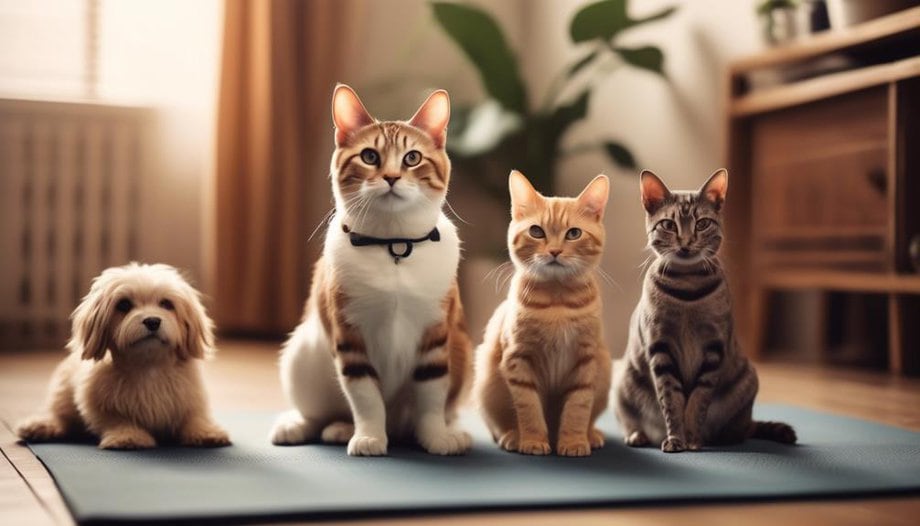 adapting yoga poses for pets