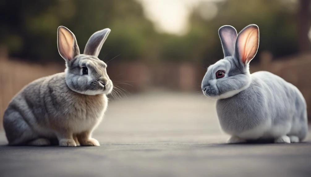 american chinchilla rabbit differences