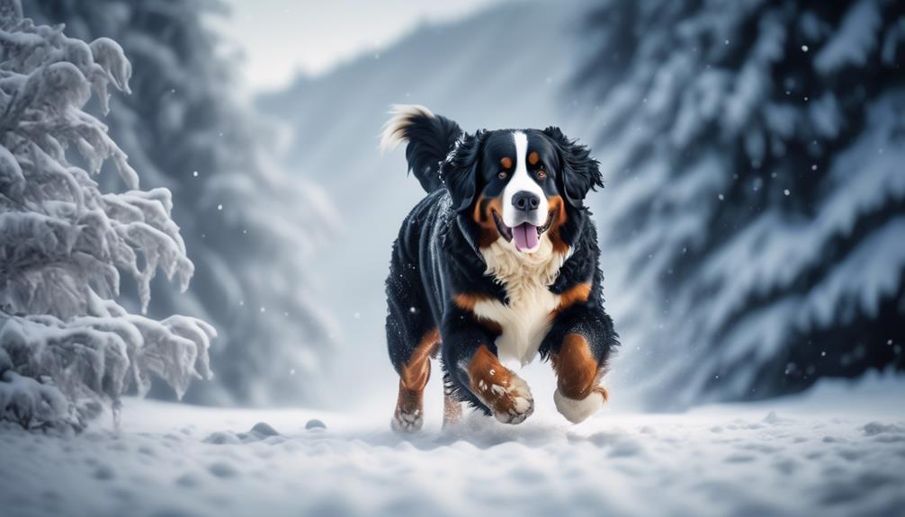 bernese mountain dogs cold weather champions