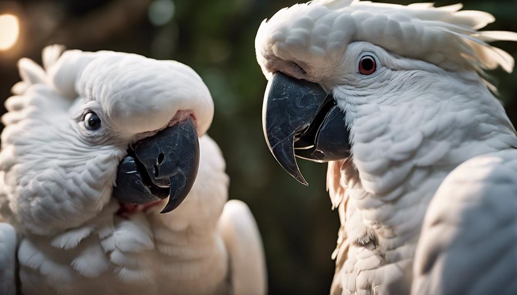 birds displaying self harming behavior