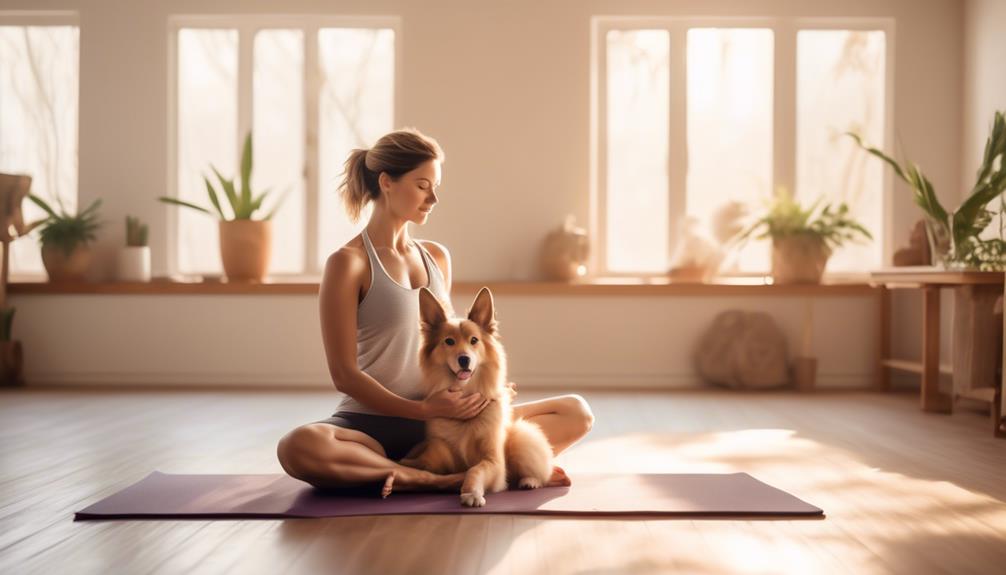 bonding with pets through yoga