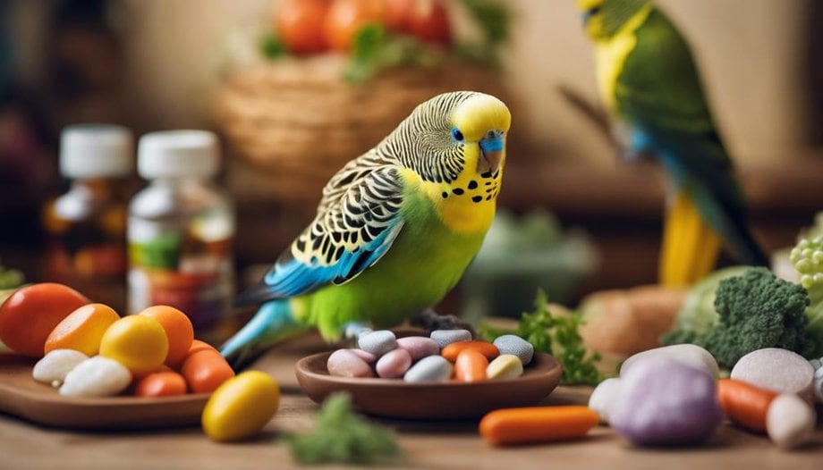 Image showcasing What Health Supplements Your Budgerigar (Budgie) Might Need