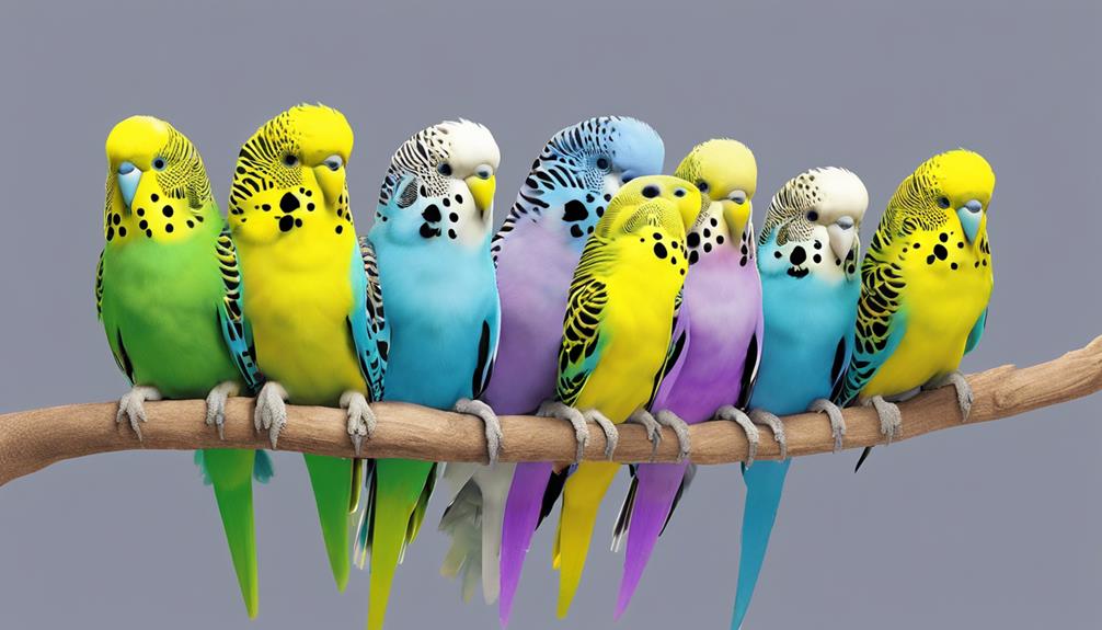 budgerigar varieties and distinctions