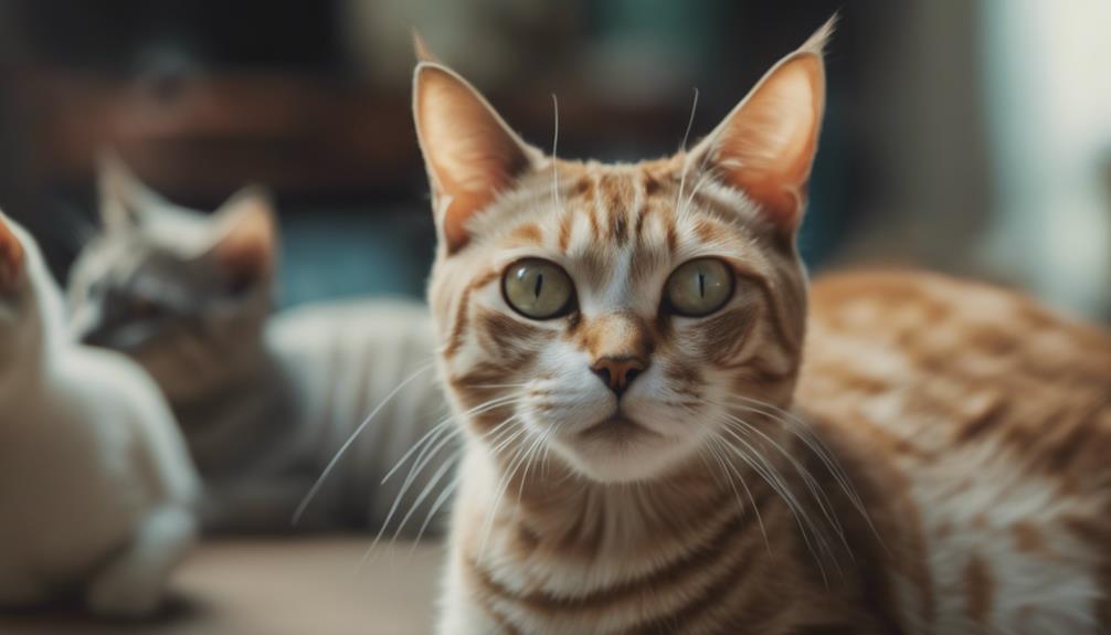 cats experiencing stress signs