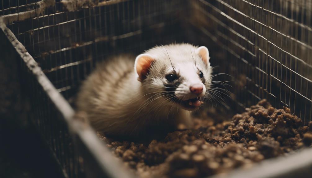 cleaning animal cage regularly