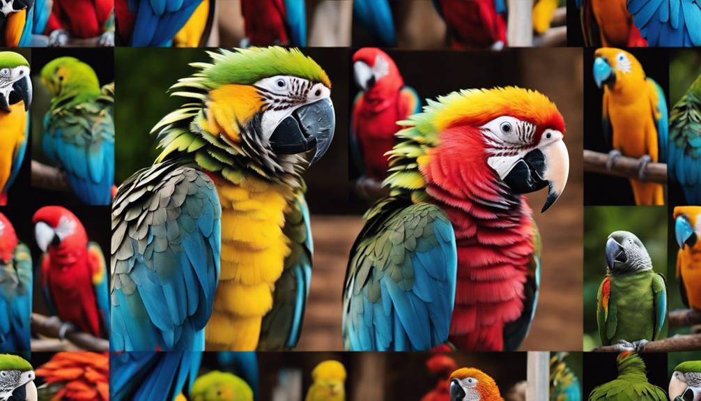 colorful african parrot species