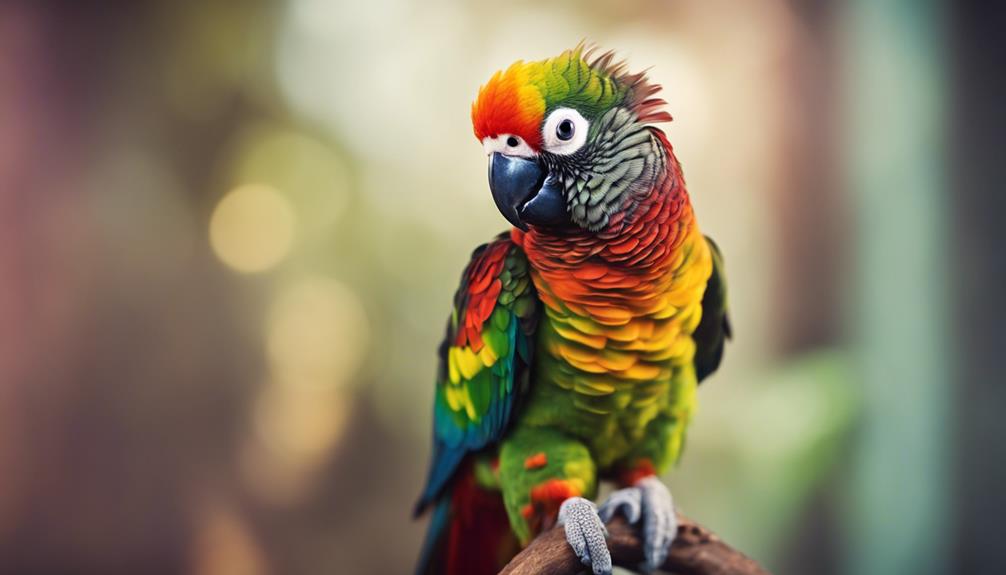 colorful pet bird species