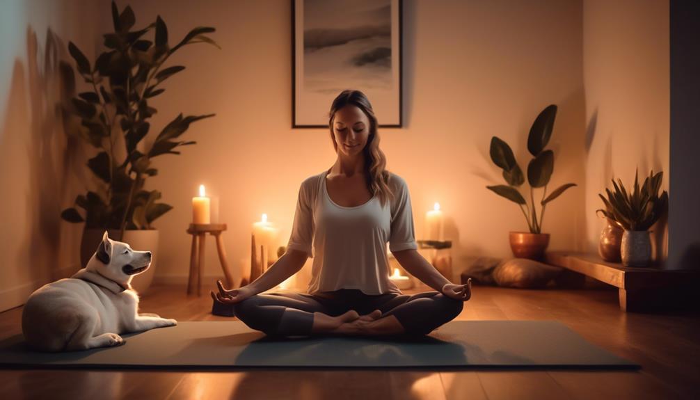 combining pets and yoga