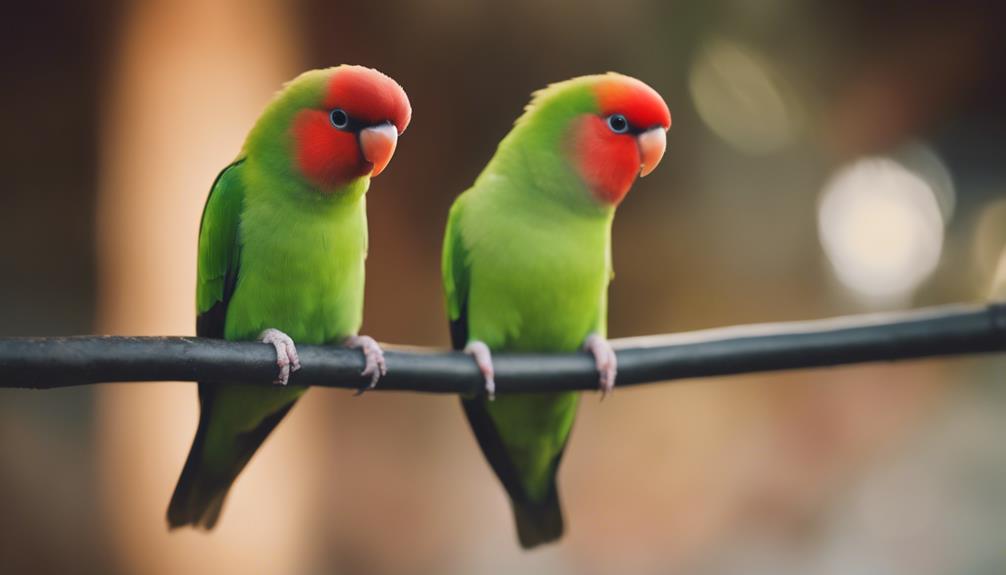 detailed lovebird physical traits