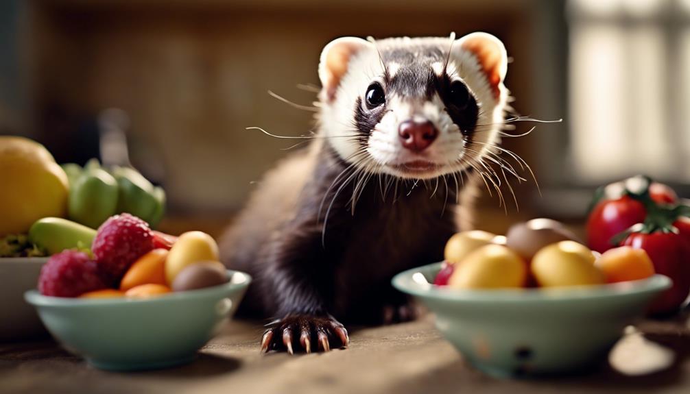 diet changes for ferrets