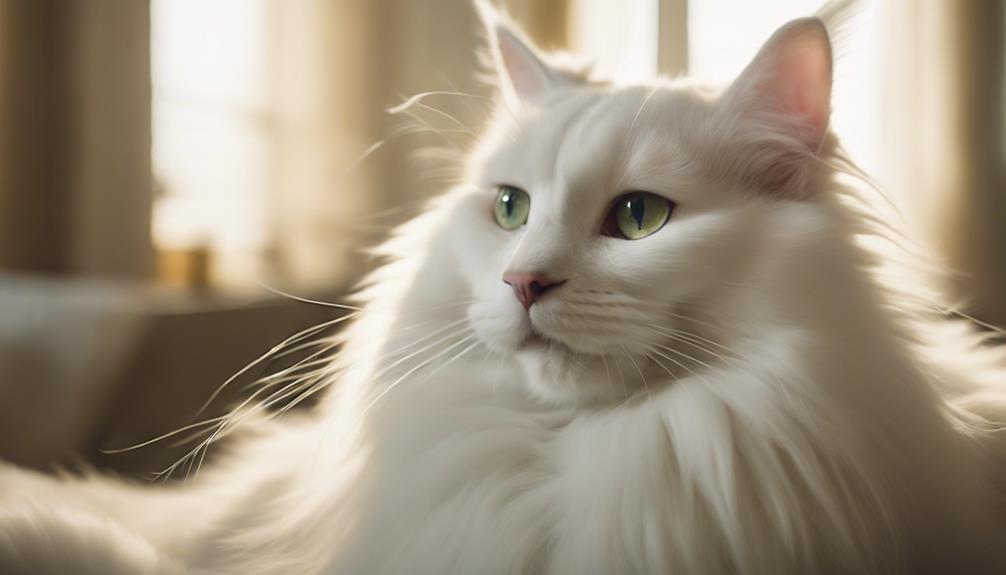 elegant turkish angora grooming