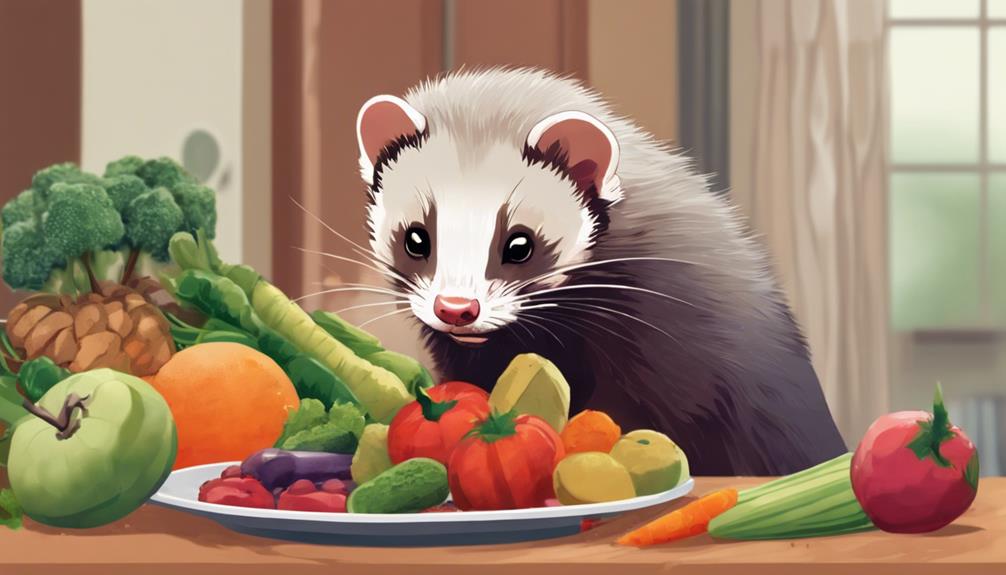 ferret diet introduction timeline