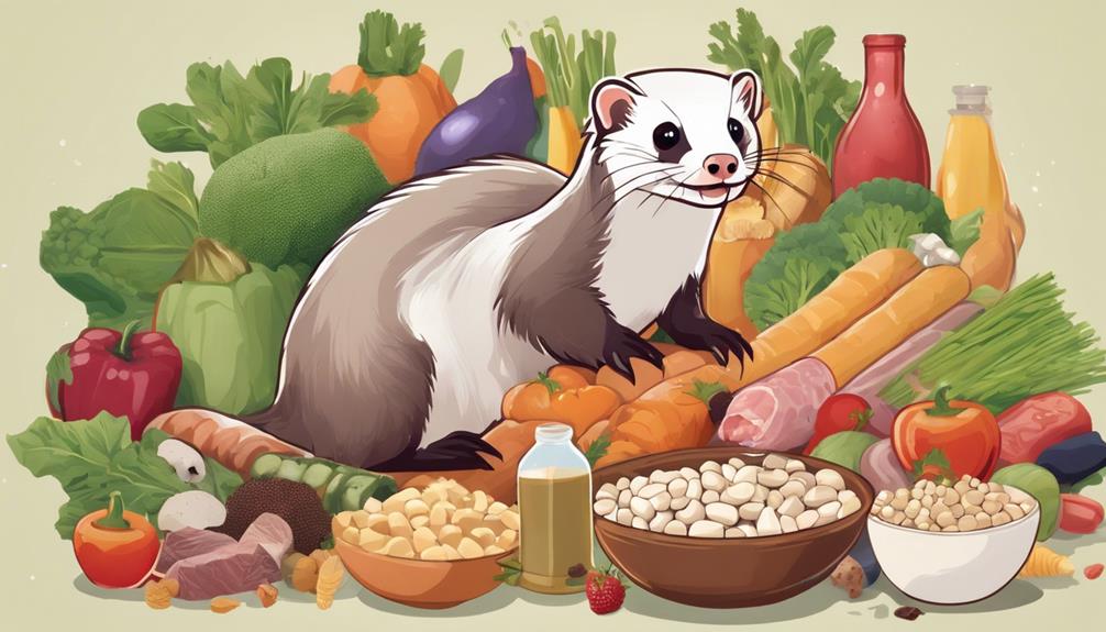 ferret diet mineral balance