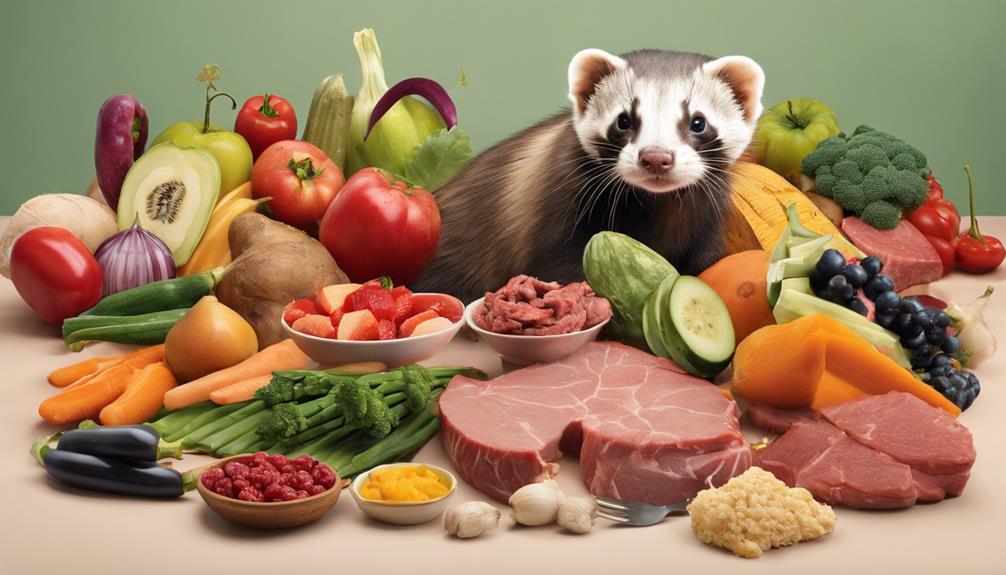 ferret diet variety inquiry