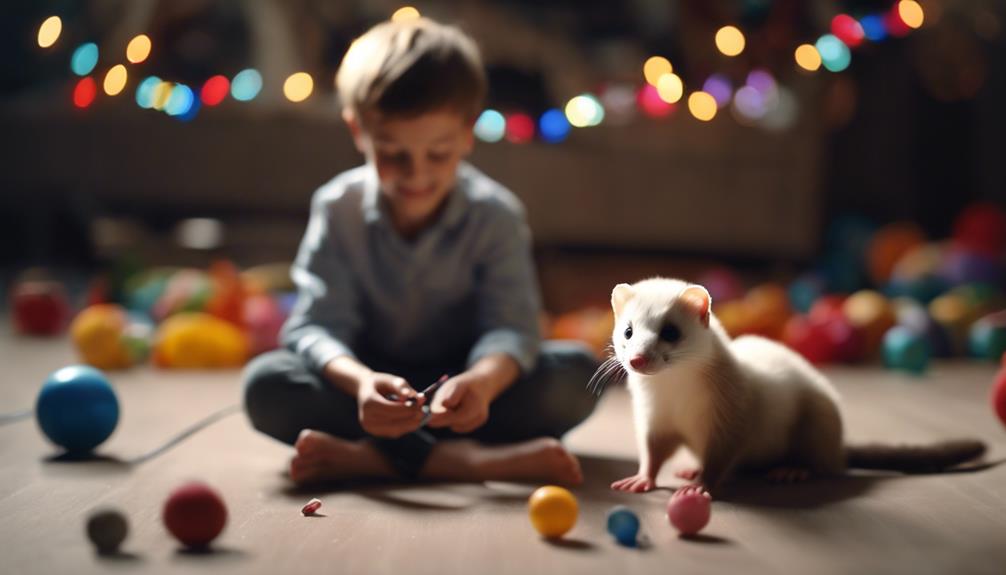 ferret play for bonding