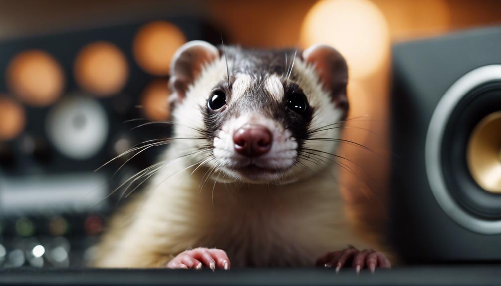 ferrets and loud music