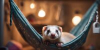 ferrets benefit from dedicated sleep space