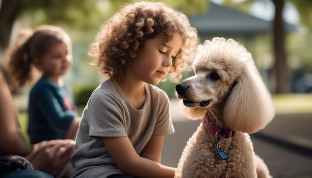 fluffy intelligent curly haired dog