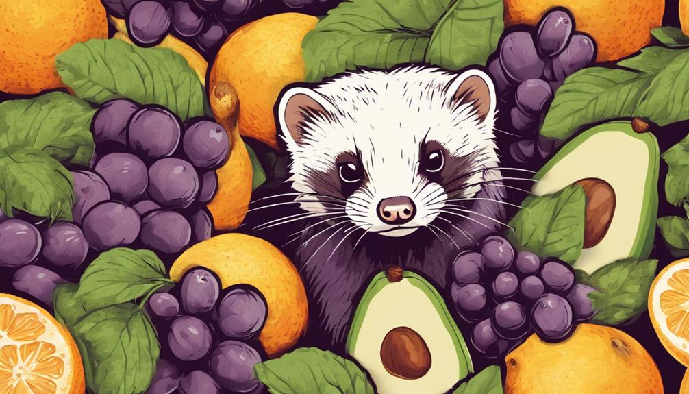 fruits harmful to ferrets