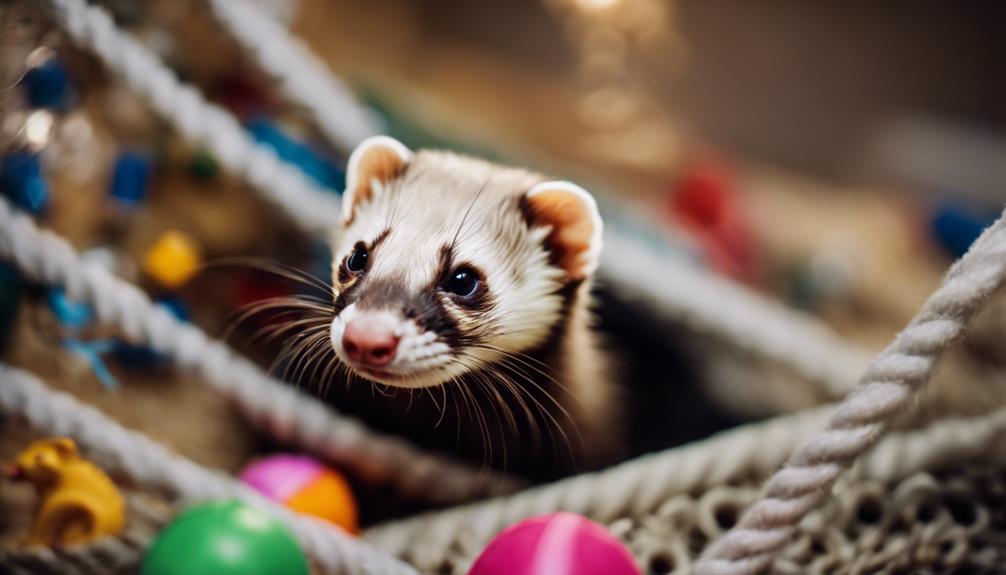 happy ferrets love enrichment