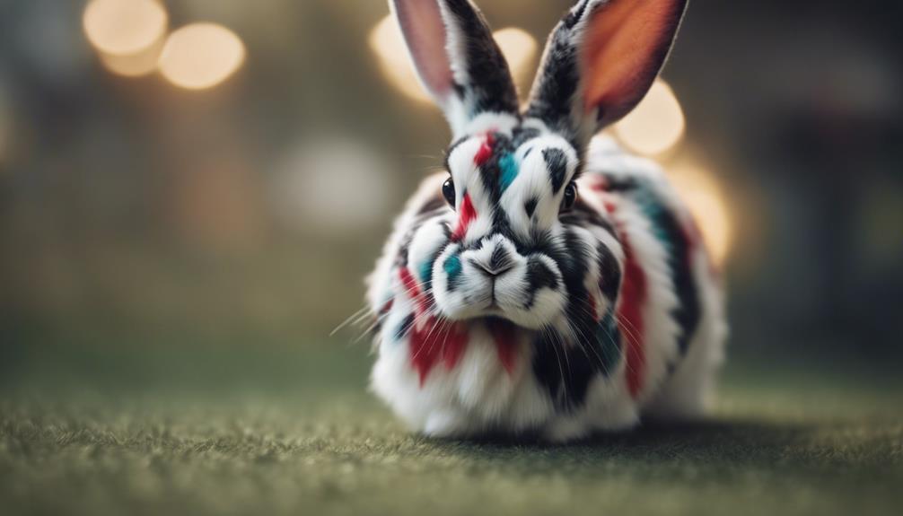 harlequin rabbit fur patterns