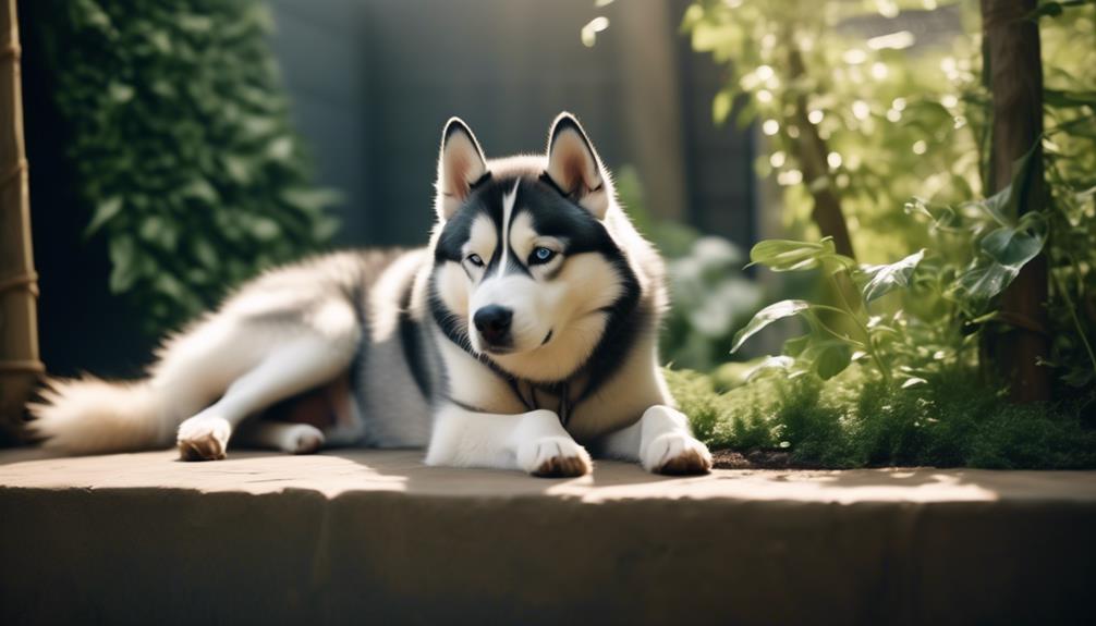 huskies keeping cool and safe