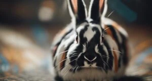 identifying harlequin rabbit features