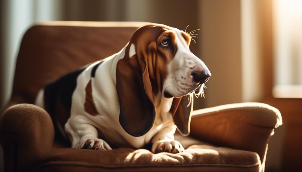 long eared droopy eyed dog