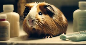 long haired guinea pig grooming