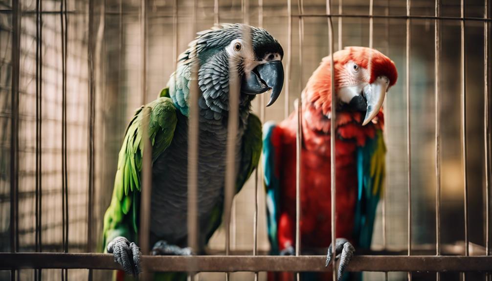 parrot aggression and stress