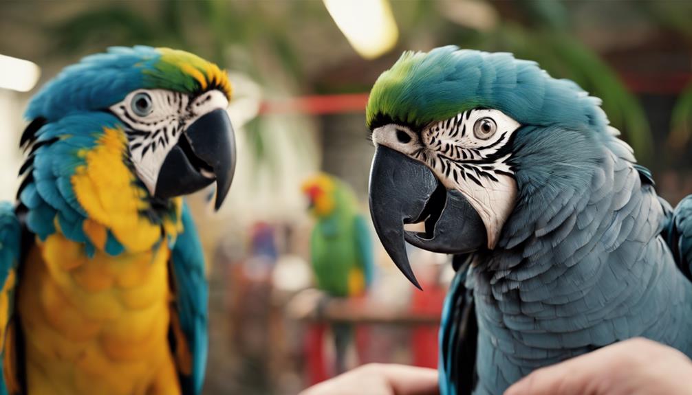 parrot stress signs identification