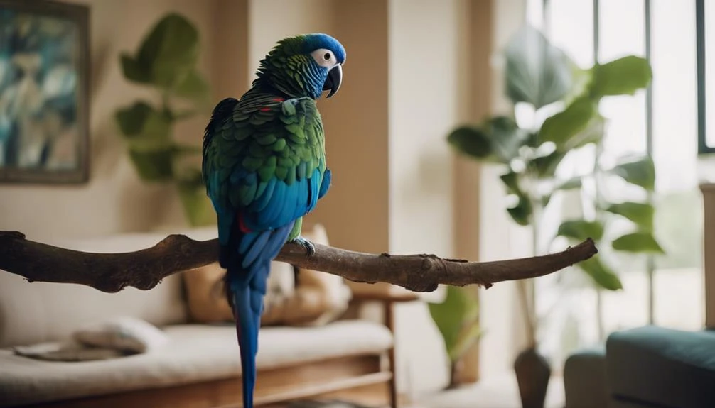 pionus parrot for quietness