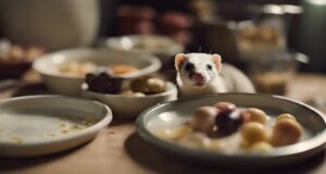 selecting dishes for ferrets