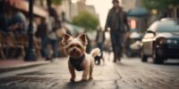 small dogs in urban environments