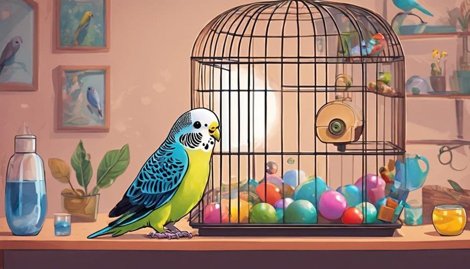 welcoming a new budgie