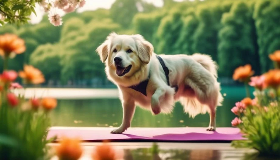 yoga infused walks boost dog s energy