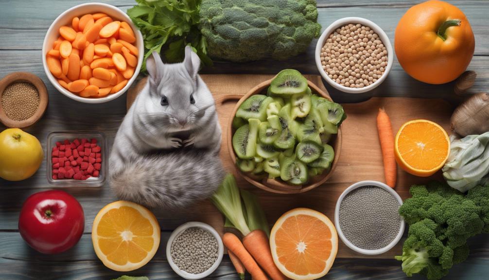 chinchilla dietary vitamin requirements